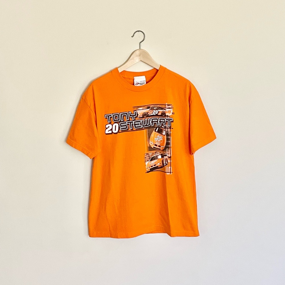 Vintage 2002 Tony Stewart #20 Nascar Home Depot Orange T Shirt Adult size Large